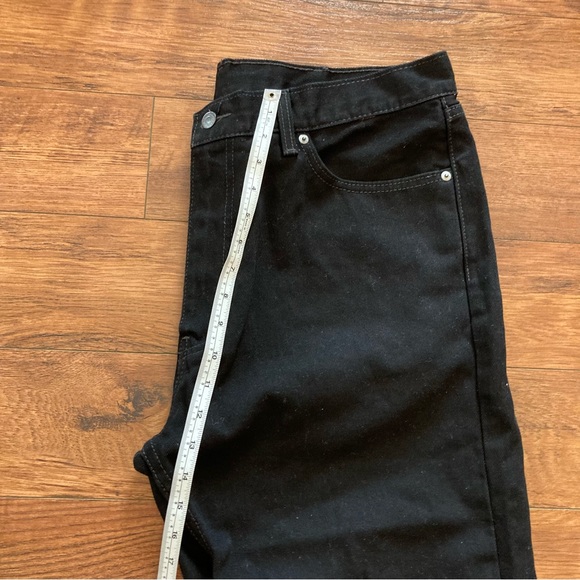 Black Levi’s 505 Jeans Denim Men’s 38x23 Pants Straight Leg - Picture 9 of 10